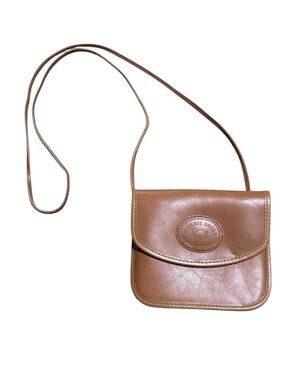 Vintage Michael Green Black Leather Mini Crossbody Bag – Made in USA